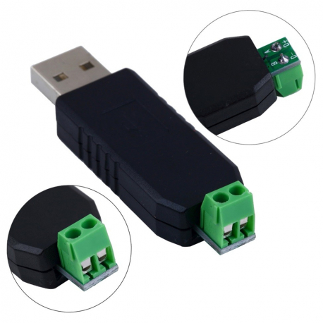 Převodník USB 2.0 na sériový port RS485, svorkovnice, PRV485